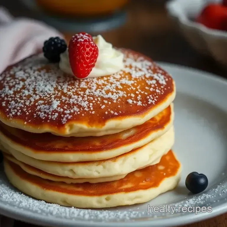 Fluffy Cottage Cheese Pancakes – The Light & Tangy Stack!