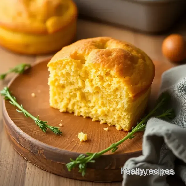 Fluffy &amp Delicious Keto Cornbread presentation