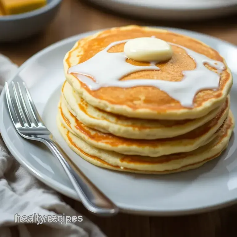 Fluffy Vegan Pancakes (The Full Monty) presentation