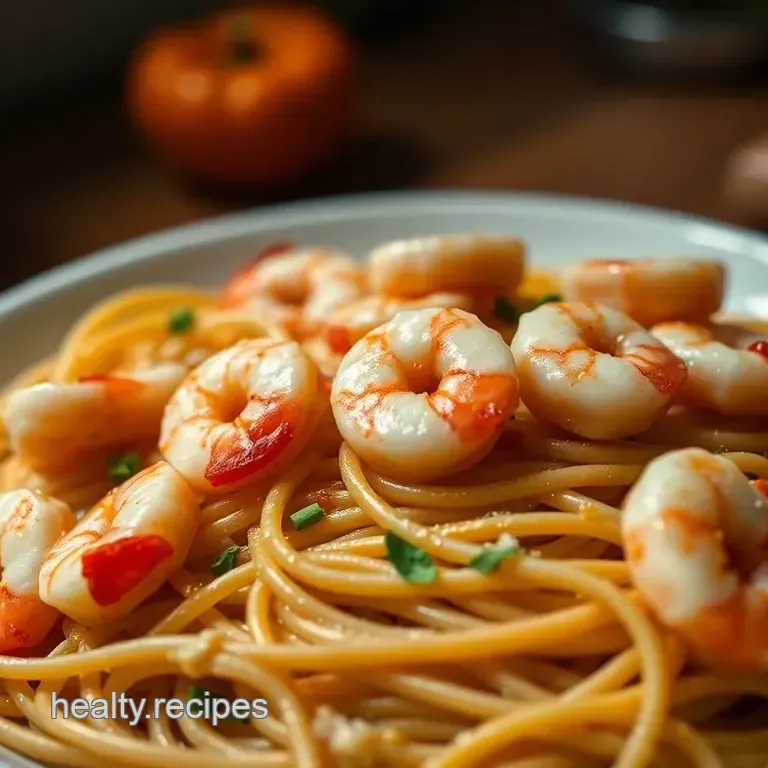 Garlic Butter Small Shrimp Pasta