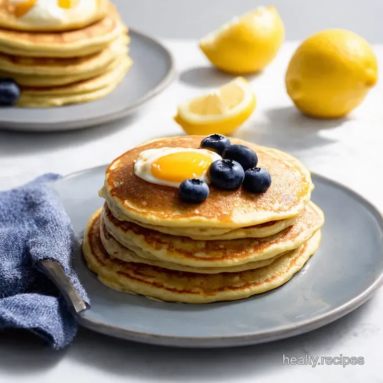 GlutenFree Blueberry Lemon Ricotta Pancakes