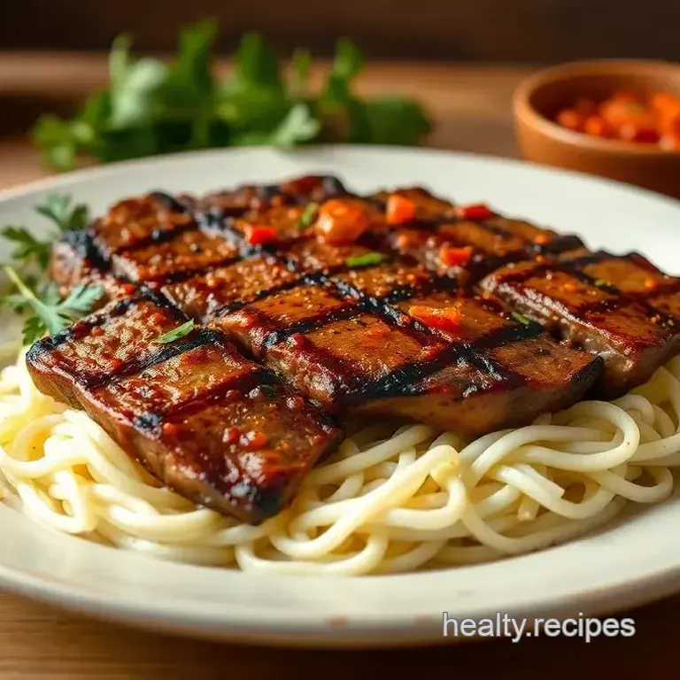 Grilled Skirt Steak with Spicy Marinade