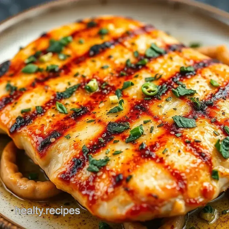Grilled Chicken Breast with Garlic Herbs