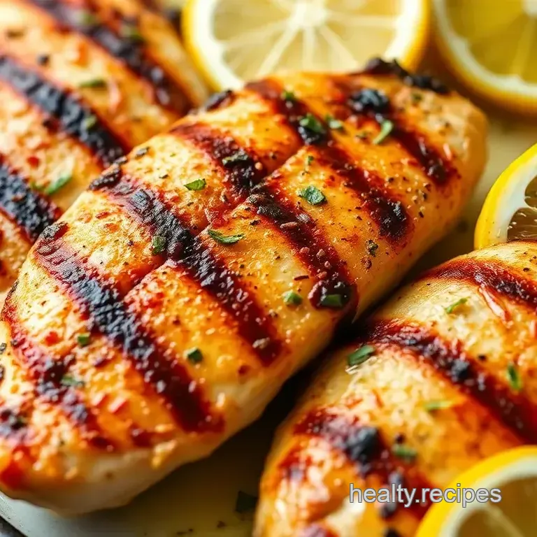 Grilled Lemon Herb Chicken Salad with Quinoa