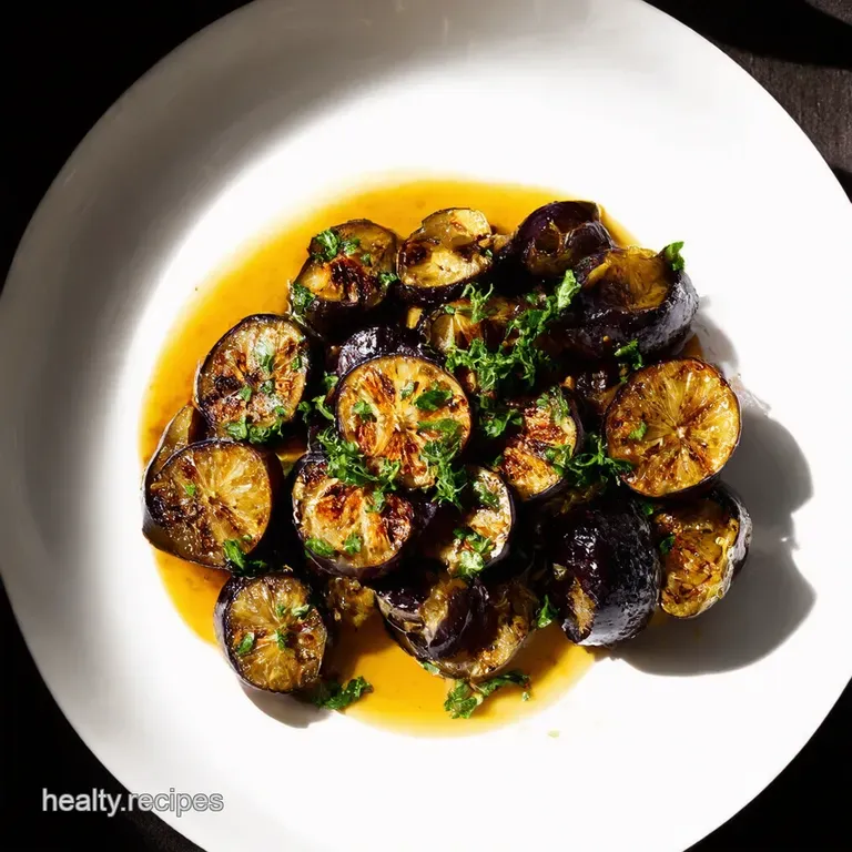 Grilled Eggplant with Zesty LemonHerb Vinaigrette