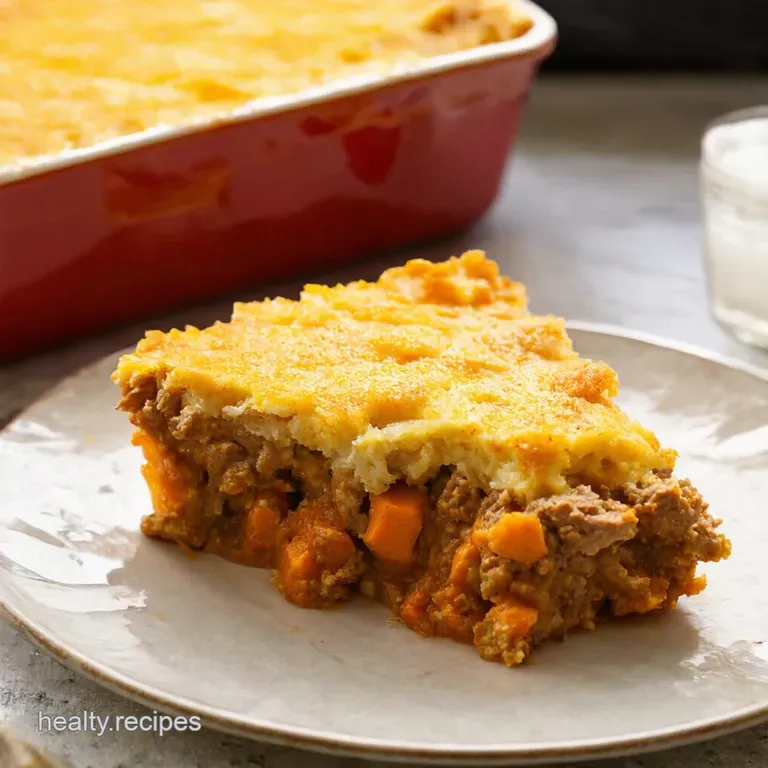 Ground Turkey Sweet Potato Shepherds Pie presentation