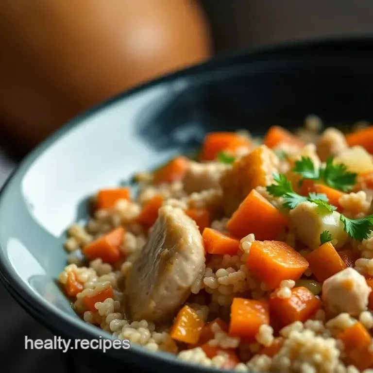 Healthy Crockpot Chicken and Quinoa Stew
