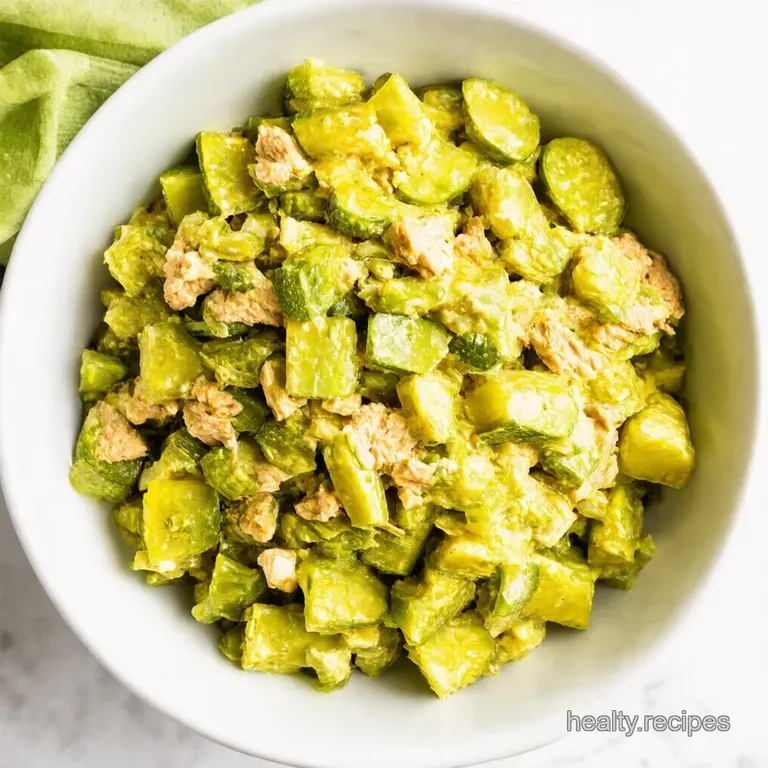Healthy Dill Pickle Tuna Salad