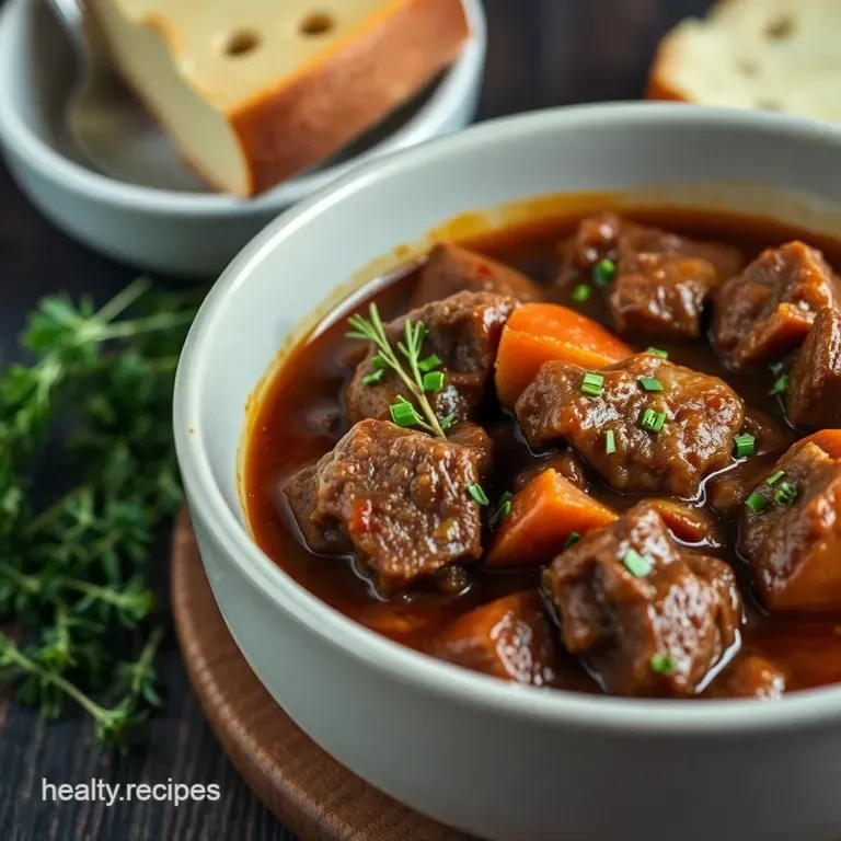 Hearty Pub-Style Beef Stew presentation
