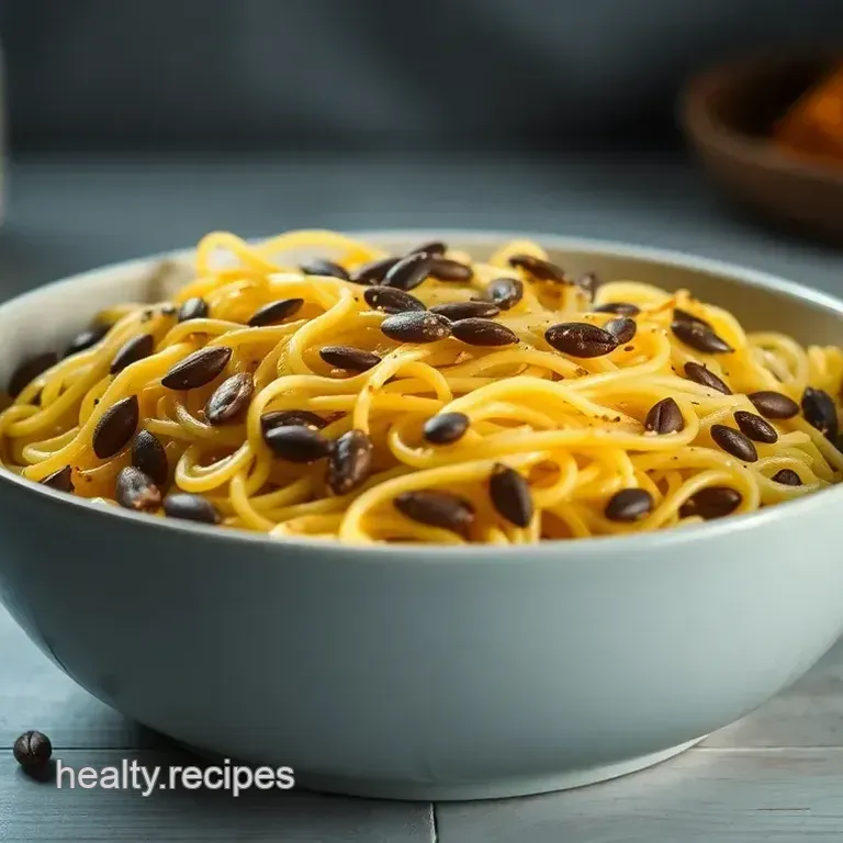 Hearty Spaghetti of Squash with Roasted Seeds
