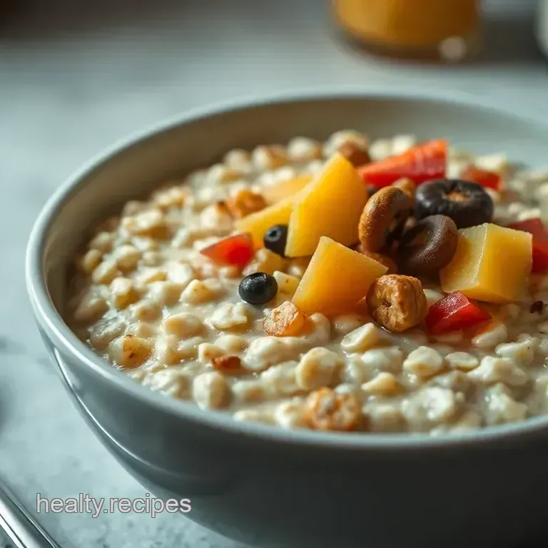 Hearty Steel Cut Oatmeal: A Nutritious Start to Your Day!