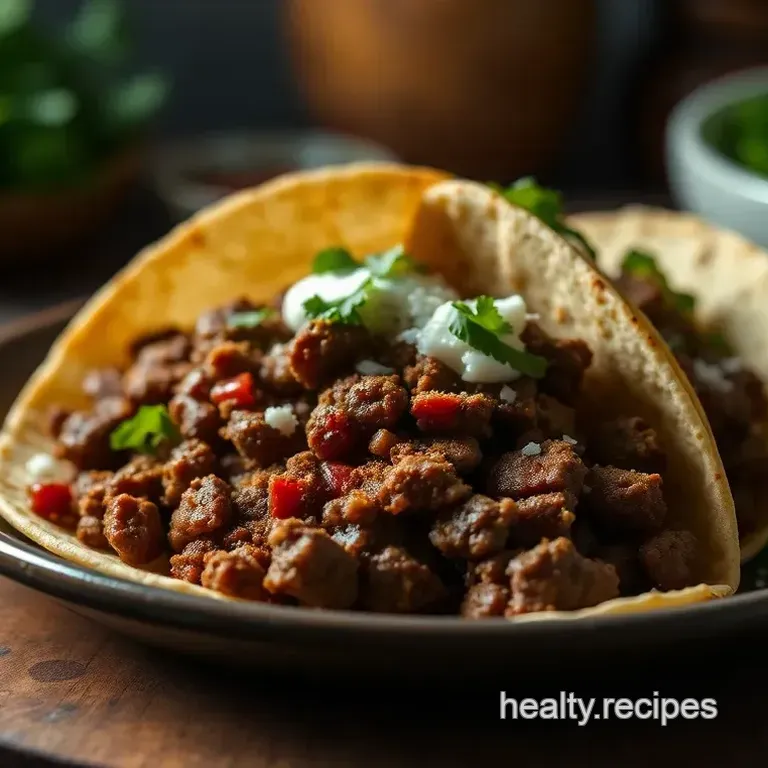 High-Protein Beef Tacos