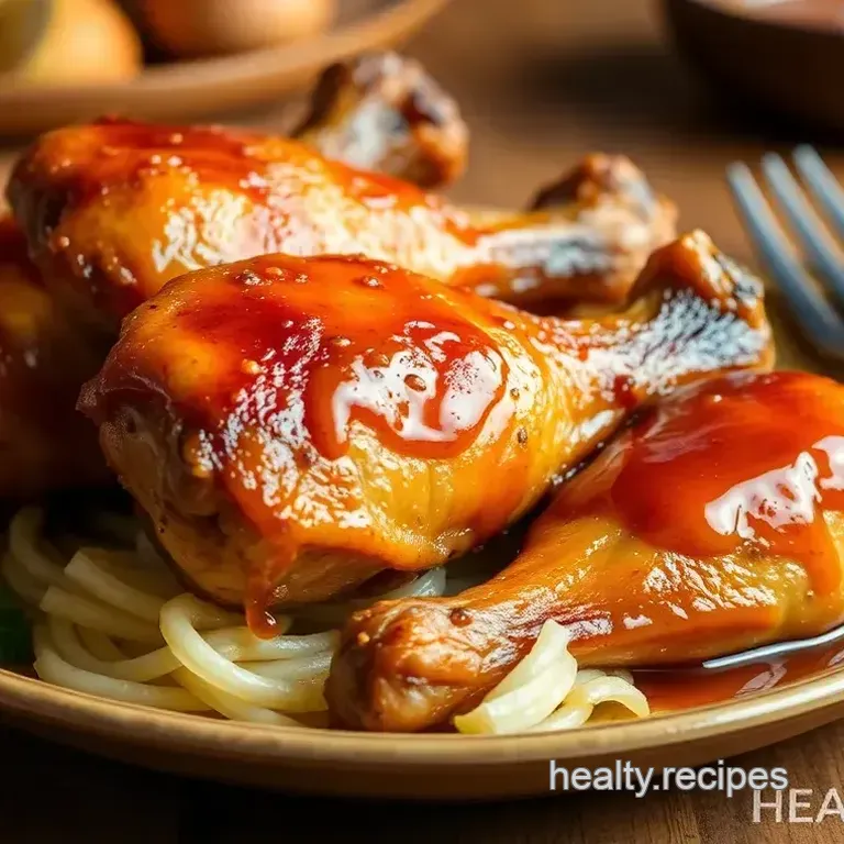 Sticky Honey-Glazed Baked Chicken Drumsticks