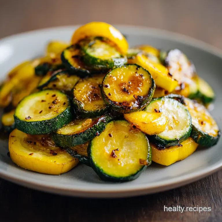 Honey Glazed roasted zucchini and squash: Easy side dish