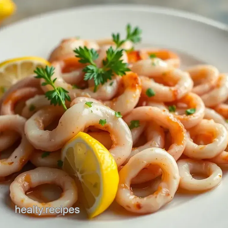 Sautéed Squid with Garlic & Lemon Flavor