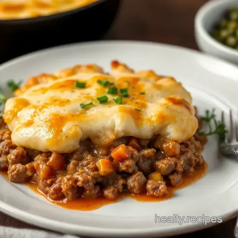 Keto Comfort: Broiled Ground Beef Shepherd s Pie