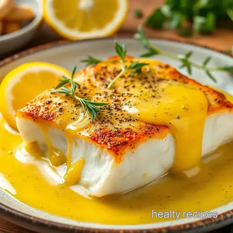Luminous Baked Cod with Zesty Lemon Butter Sauce