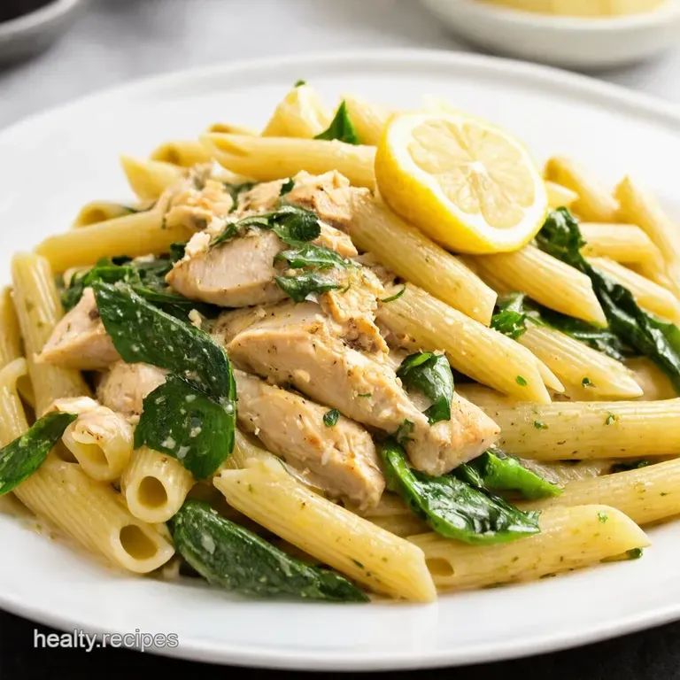 Lemon Herb Chicken Pasta Primavera Healthy Easy