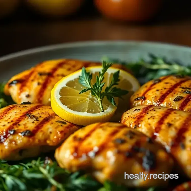 Lemon Herb Grilled Chicken with Quinoa Salad