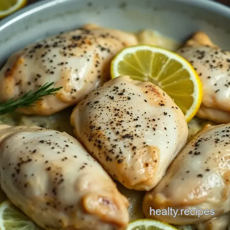 Lemon Zest Baked Pepper Chicken