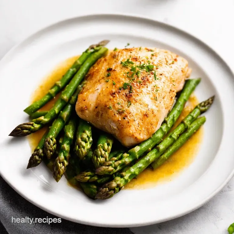 LemonHerb Crusted Chicken Breast with Roasted Asparagus