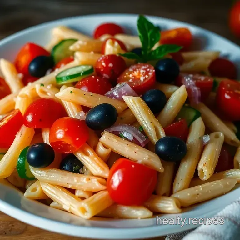 Light and Vibrant Pasta Salad with Fresh Vegetables