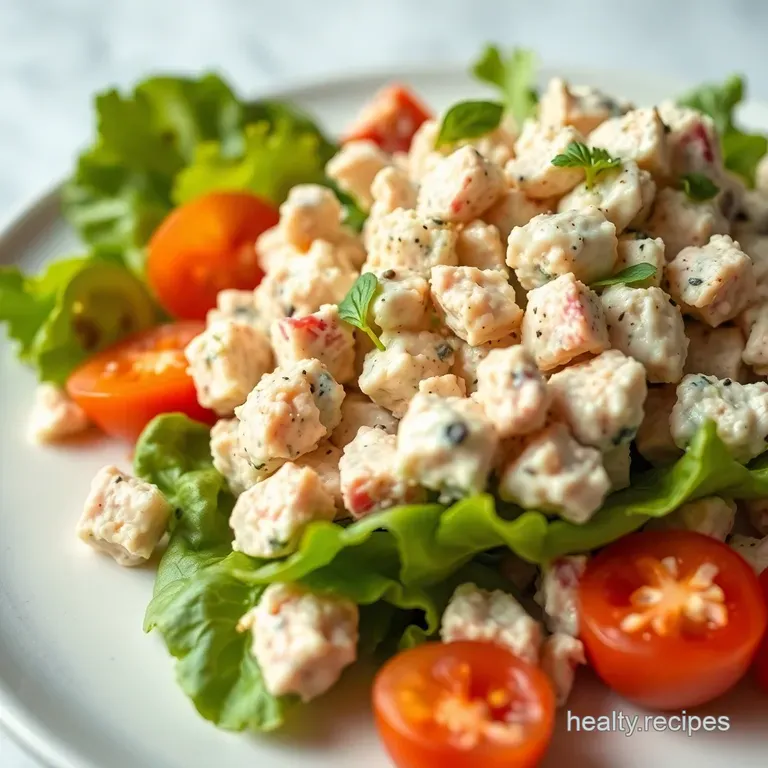 Lighter Than Air Tuna Salad: The Guilt-Free Gobble presentation
