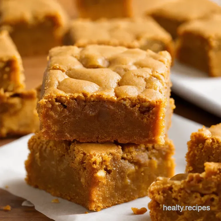 Macadamia Nut Butter Blondies presentation
