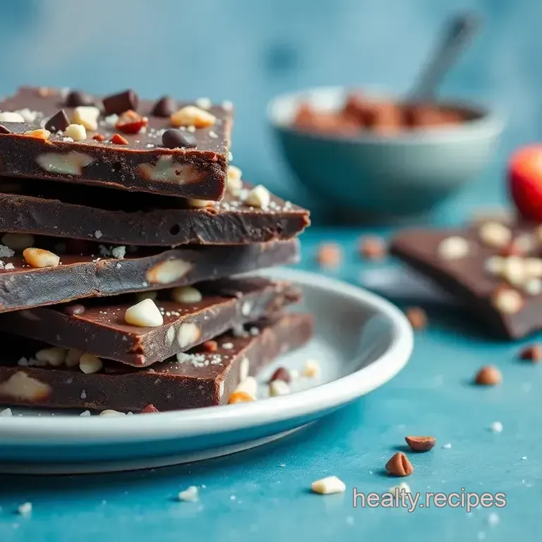 Easy Chocolate Bark with Nuts & Cranberries