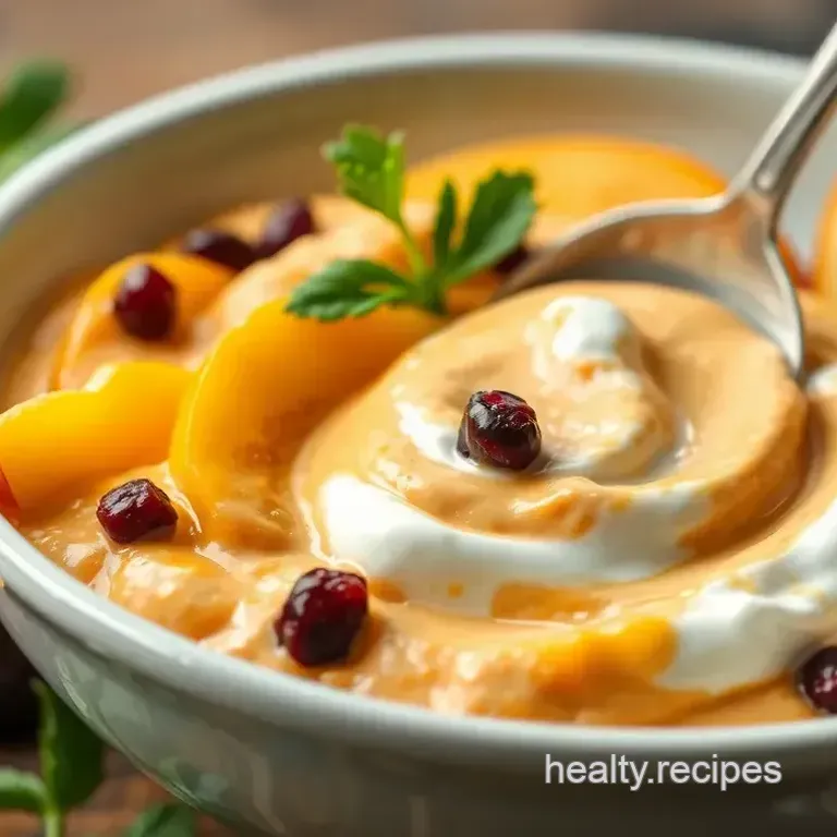 Healthy Little Peach Cranberry Dip