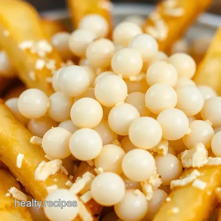 Oven Baked Fries with Cheesy Boba Delight