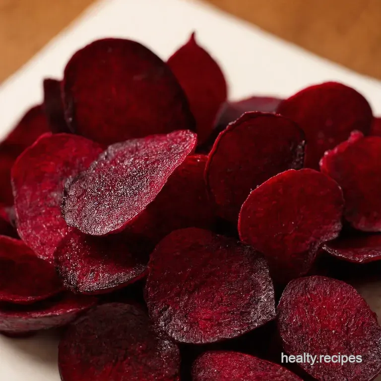 OvenBaked Beet Chips Crispy Colourful Perfection presentation