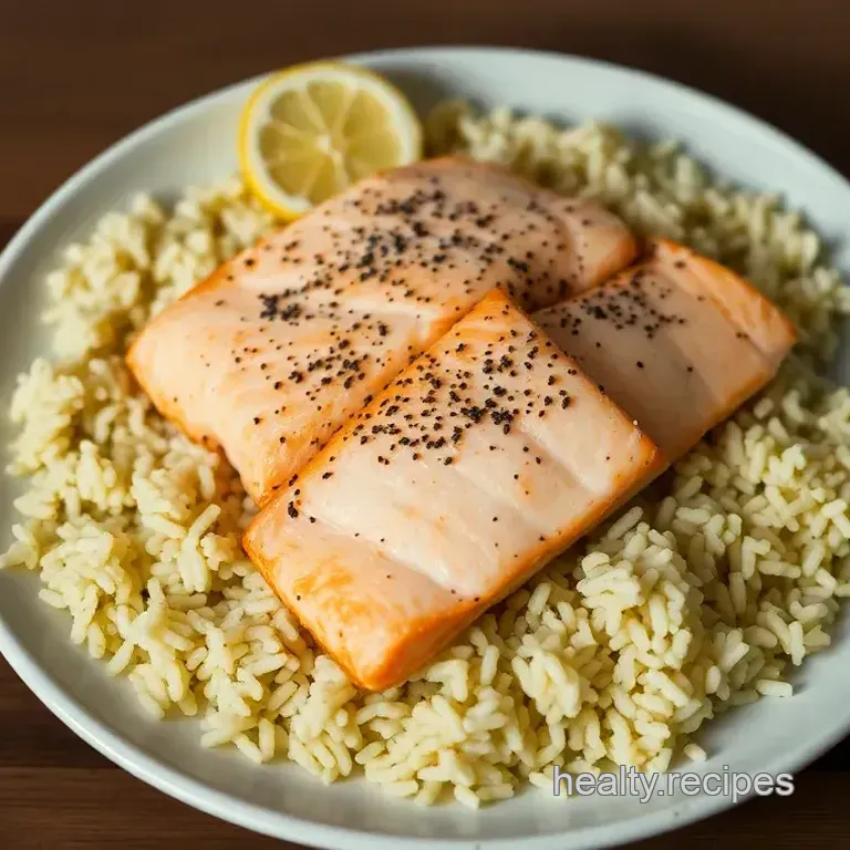 Pan-Seared Salmon with Bright Lemon-Herb Rice