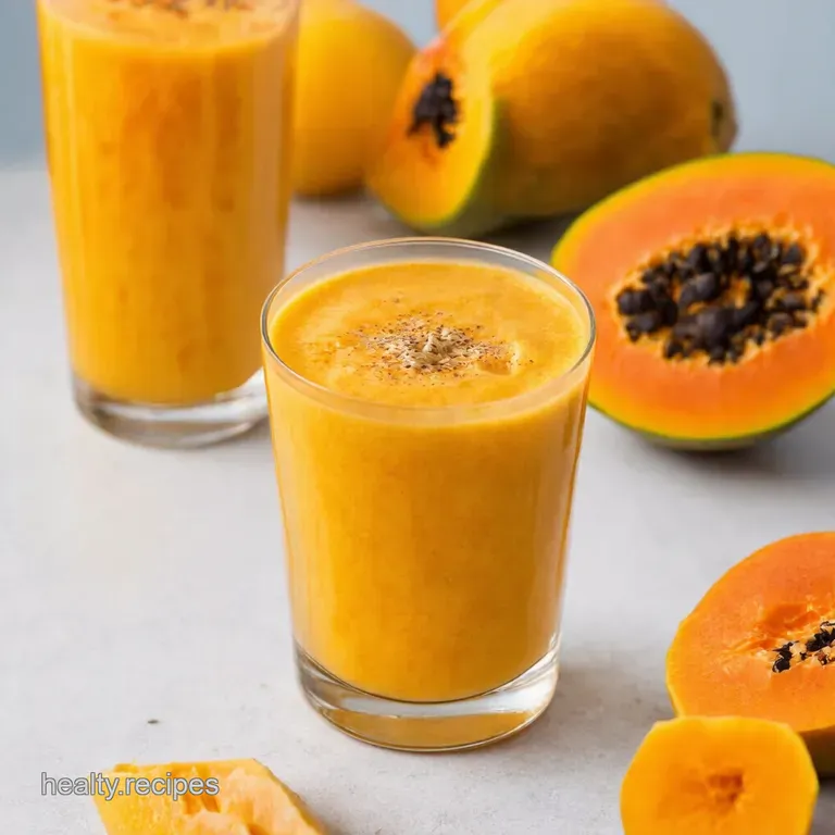 Papaya Paradise Smoothie