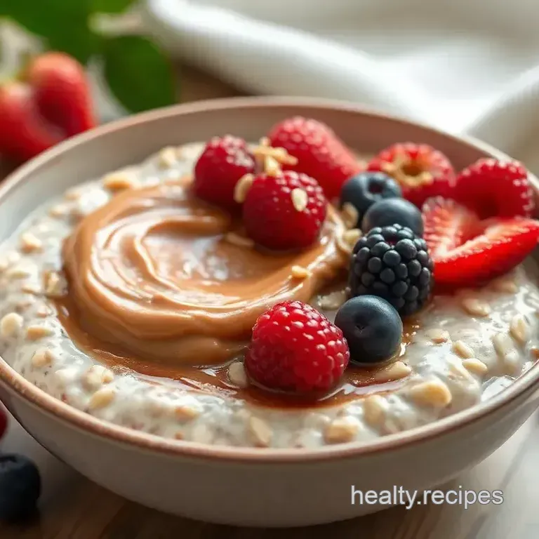 Overnight Oats Peanut Butter Berry Delight