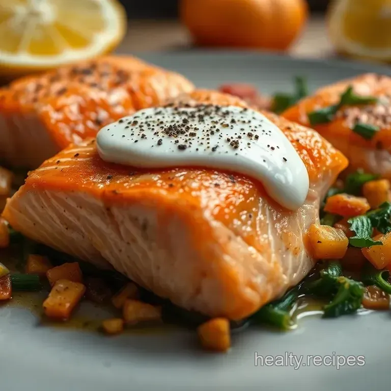 Perfectly Undercooked Salmon with Lemon-Dill Sauce