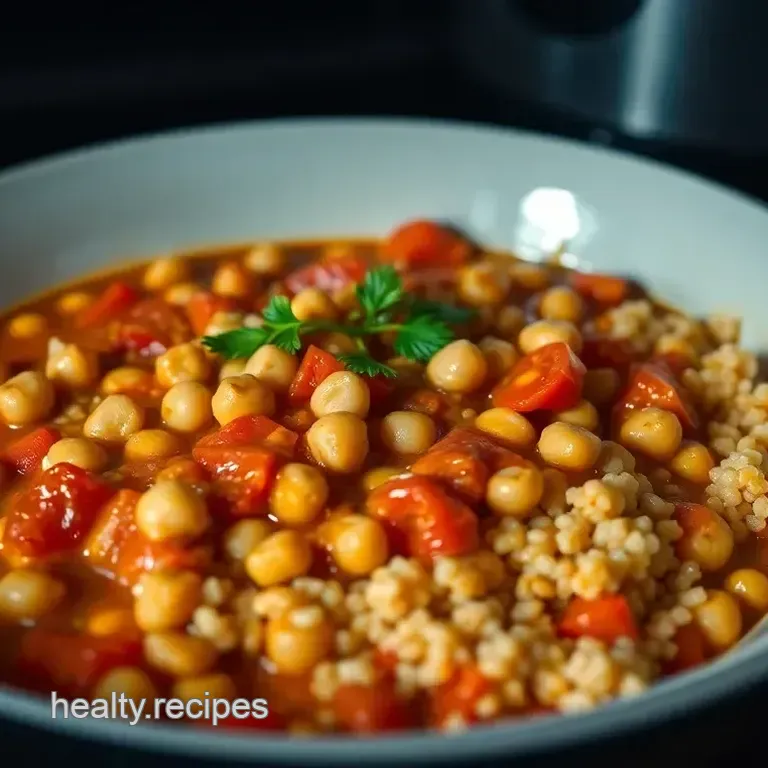 Protein-Packed Chickpea & Quinoa Stew: A Slow Cooker Delight