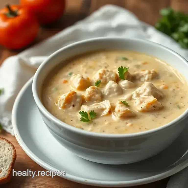 Hearty Quick Creamy Chicken Soup Delight