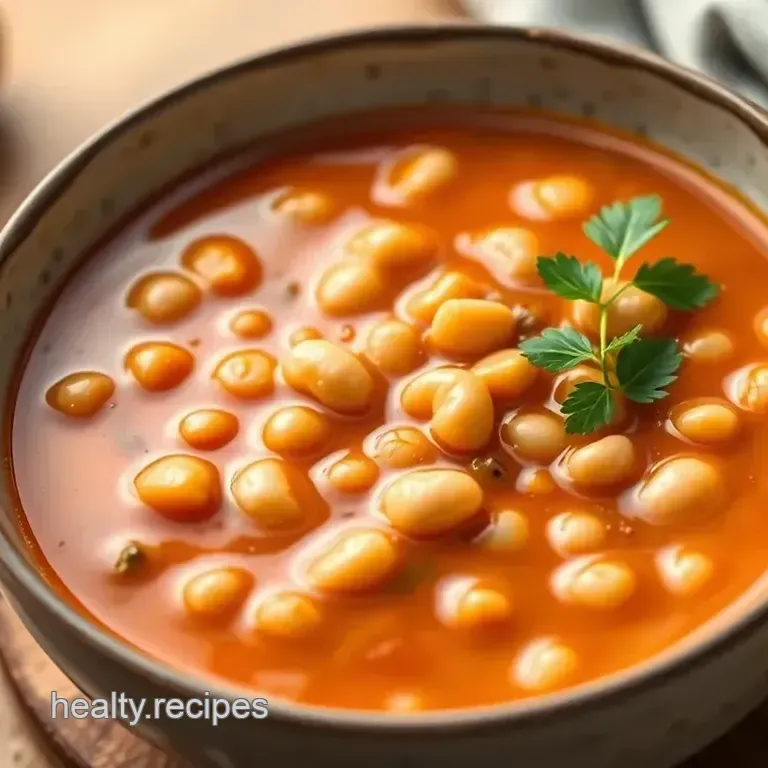 Sautéed Bean Soup Recipe