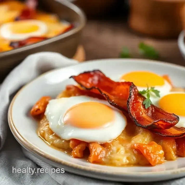 Cheesy Baked Bacon and Egg Casserole
