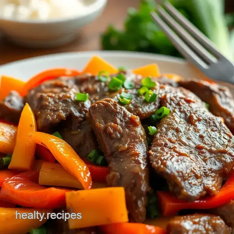 Sizzle & Color: Stir-Fry Flank Steak with Colorful Veggies