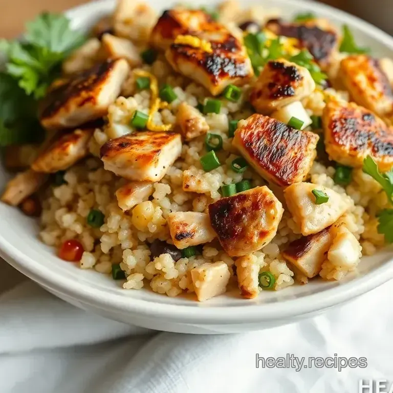 Easy Quinoa Chicken Salad with Zesty Dressing