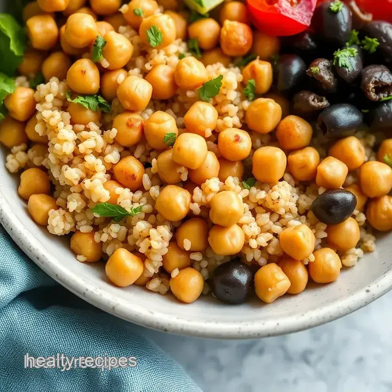 Quinoa &amp Chickpea Power Bowl presentation