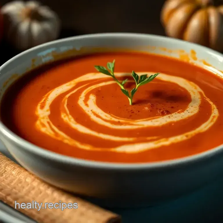 Roasted Garlic & Creamy Tomato Soup