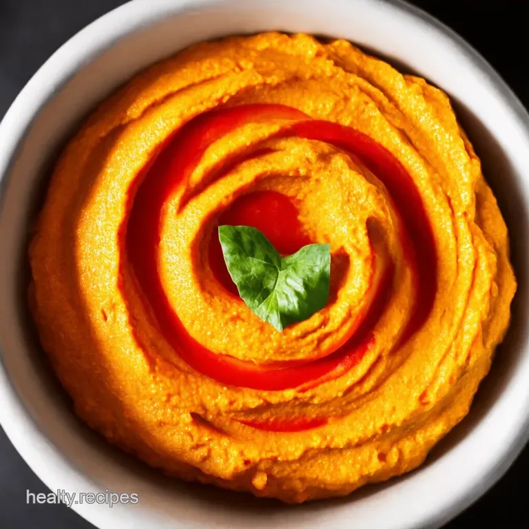 Roasted Red Pepper Hummus Smooth Smoky Perfection