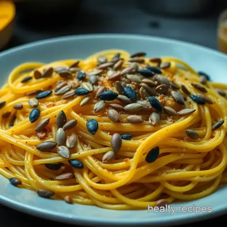 Roasted Spaghetti Squash with Seed Medley