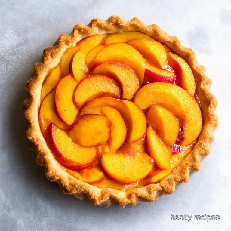 Rustic Peach and Almond Tart Peach Galette