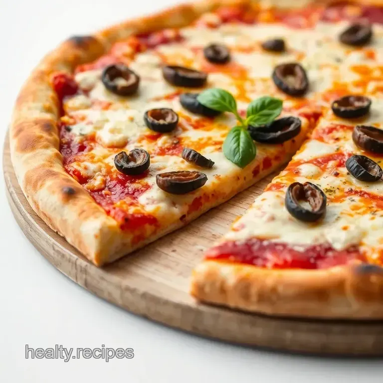 Salty Siren: Anchovy Olive and Caper Pizza presentation