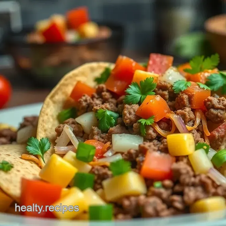 Savory 93/7 Beef Tacos with Fresh Salsa