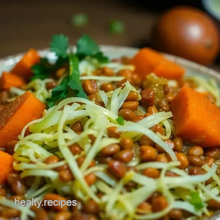 Savory Cabbage & Lentil Stew: A Hearty Diet Delight